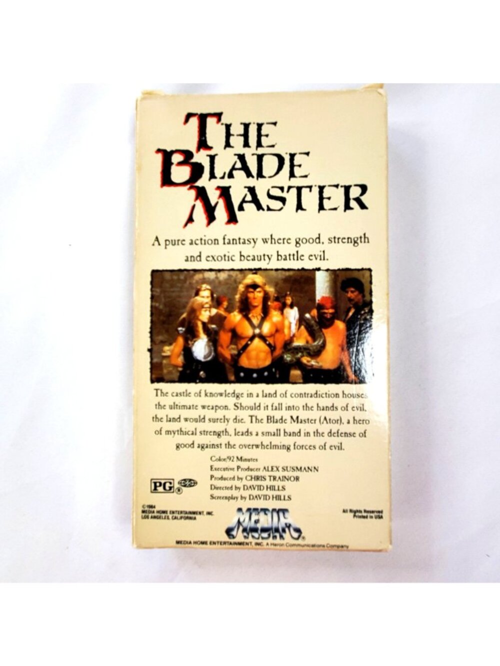 The Blade Master VHS 1984 Action Fantasy Previous Rental Movie - Picture 3 of 7